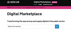 Digital Marketplace Homepage Alpha