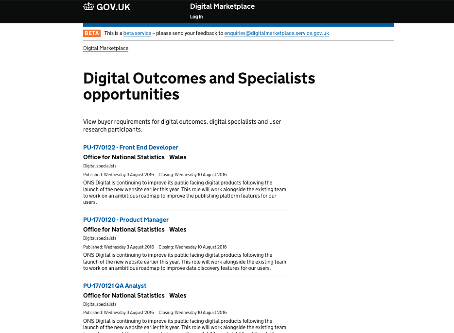 DOS opportunities